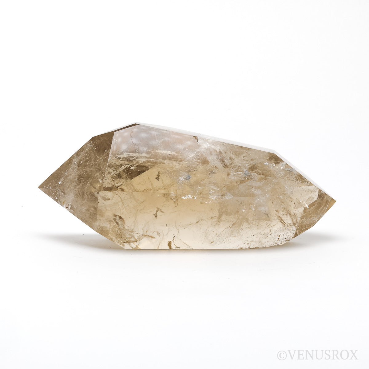 Natural Citrine Polished 'Double Terminated Point from the Morro Redondo Mine, Coronel Murta, Minas Gerais, Brazil | Venusrox