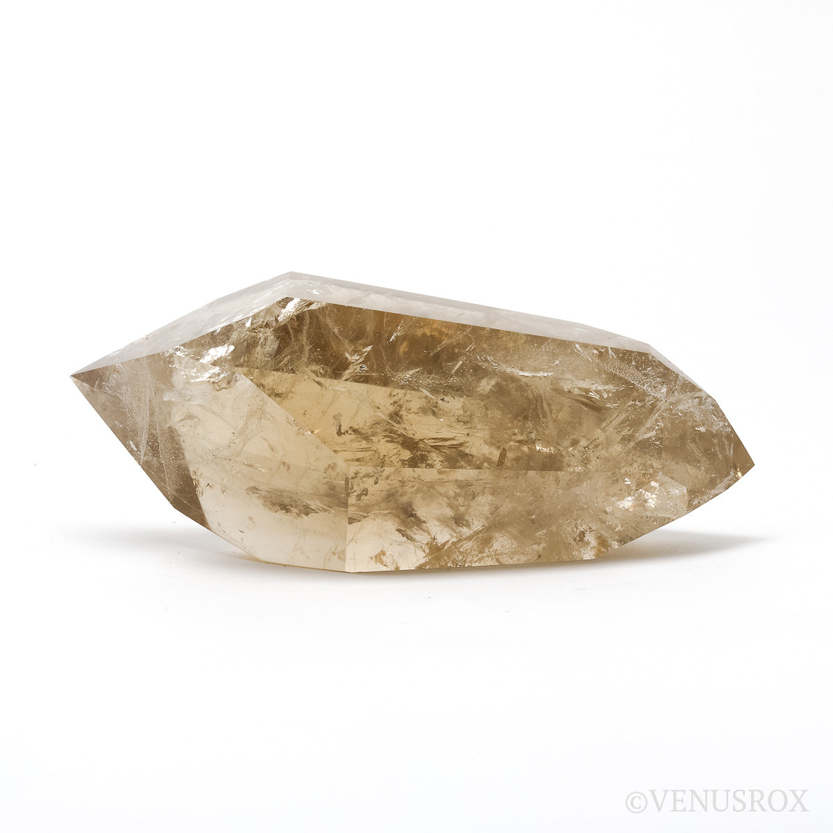 Natural Citrine Polished 'Double Terminated Point from the Morro Redondo Mine, Coronel Murta, Minas Gerais, Brazil | Venusrox
