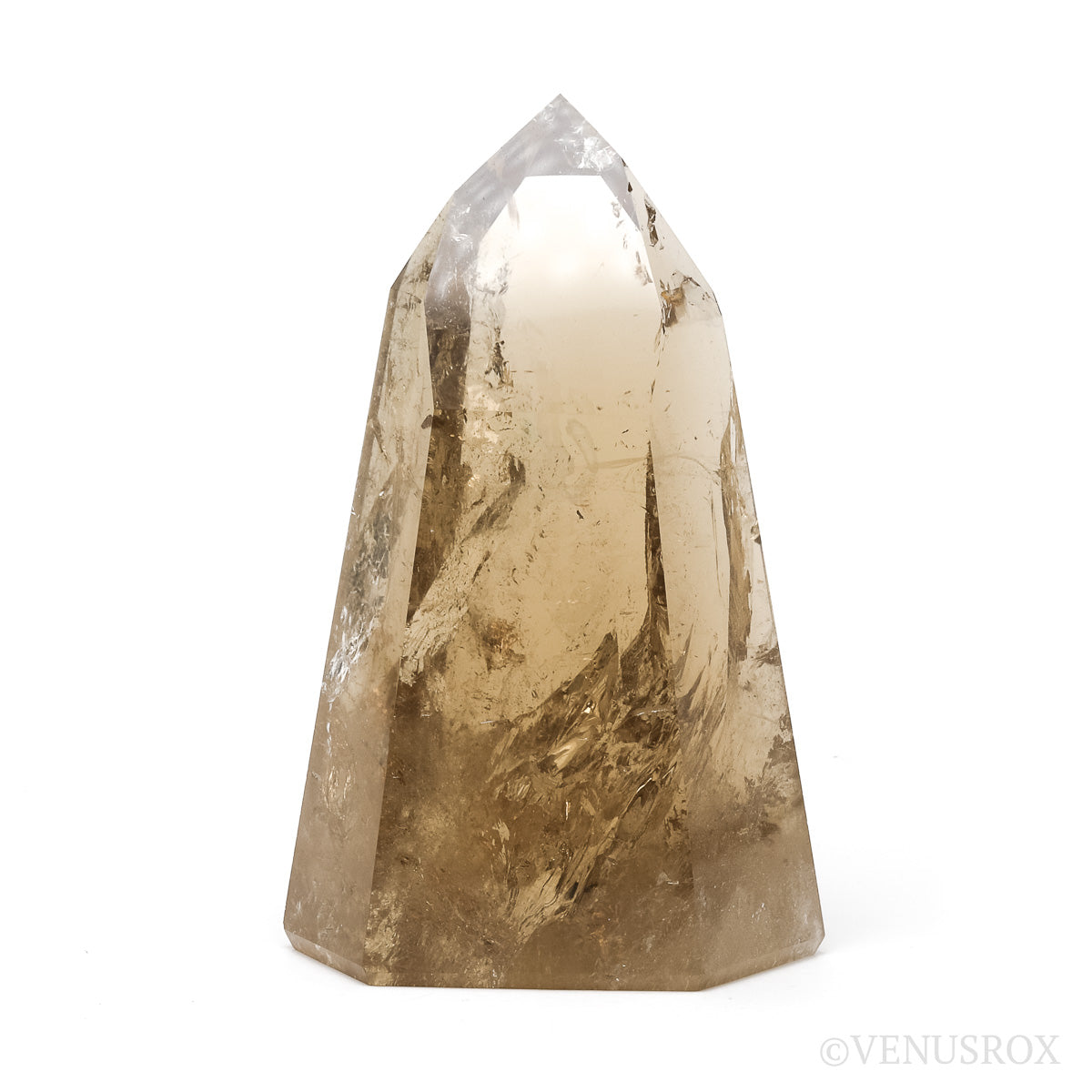 Naturally coloured Citrine Polished Point from Morro Redondo Mine, Coronel Murta, Minas Gerais, Brazil | Venusrox