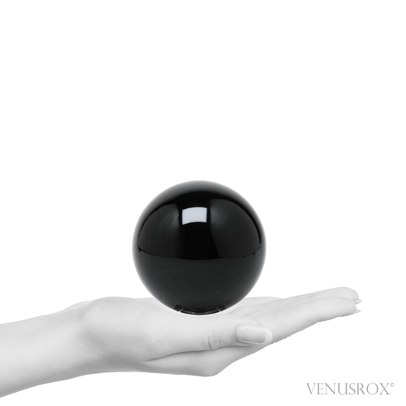 Black Obsidian Polished Sphere from Mexico | Venusrox