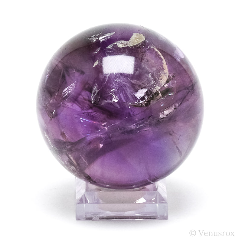 Amethyst Phantom Polished Sphere from Brazil | Venusrox