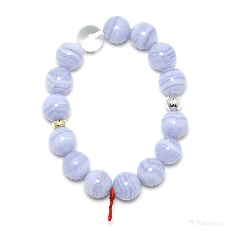 Blue Lace Agate Bracelet from Malawi | Venusrox
