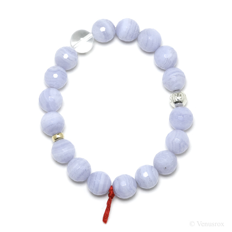 Blue Lace Agate Bracelet from Malawi | Venusrox