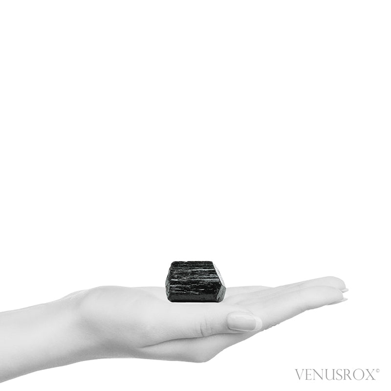 Black Tourmaline Double Terminated Natural Crystal from India | Venusrox