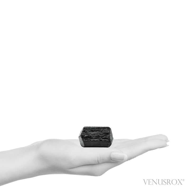 Black Tourmaline Double Terminated Natural Crystal from India | Venusrox