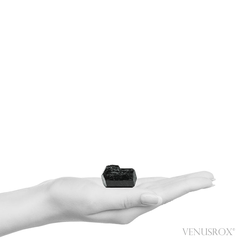 Black Tourmaline Double Terminated Natural Crystal from India | Venusrox
