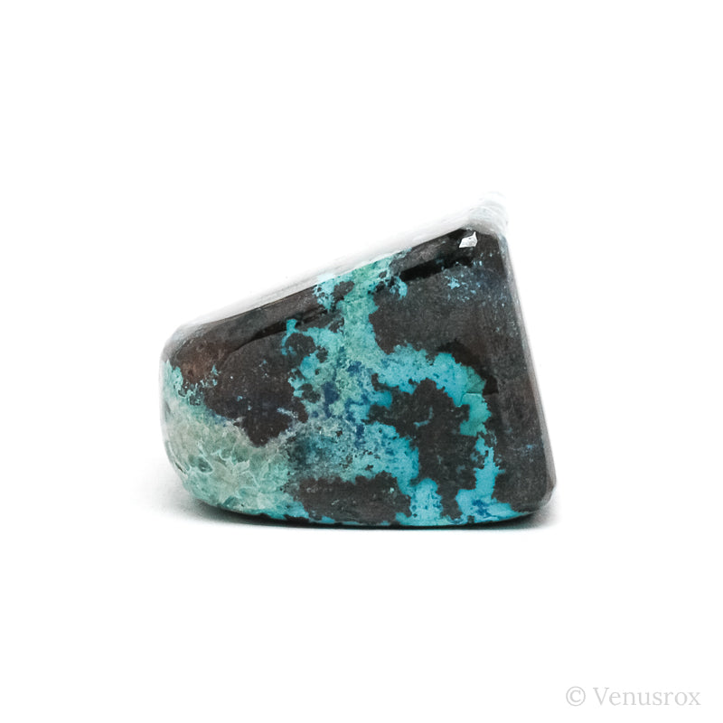 Chrysocolla with Cuprite, Malachite, Shattuckite & Quartz Polished Crystal from the Democratic Republic of Congo | Venusrox