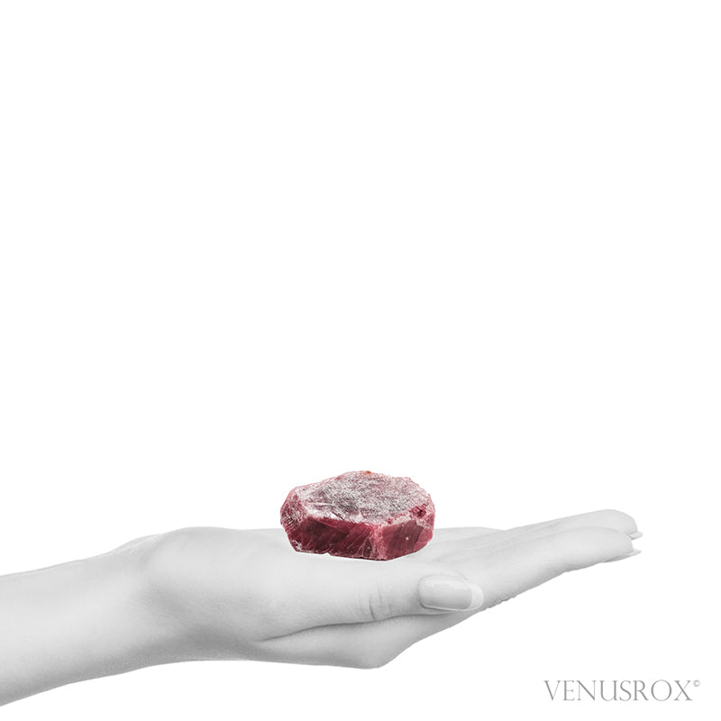 Rhodonite Polished Crystal from the Morro da Mina mine, Conselheiro Lafaiete, Minas Gerais, Brazil | Venusrox