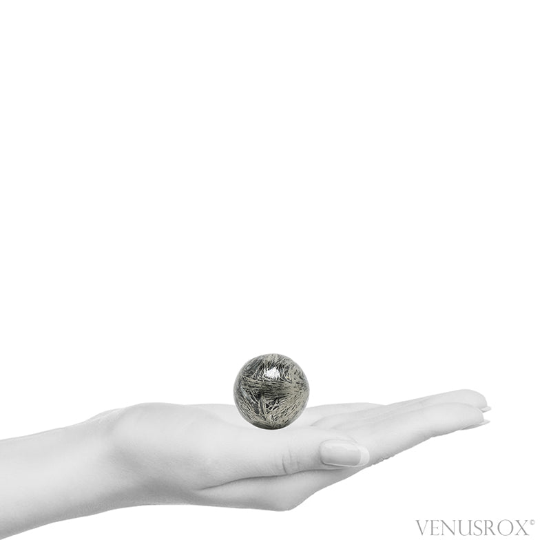 'Feather' Pyrite (Pyrite after Pyrrhotite Pseudomorph) Sphere from the Pfaffenberg Mine, Neudorf, Harzgerode, Harz, Saxony-Anhalt, Germany | Venusrox