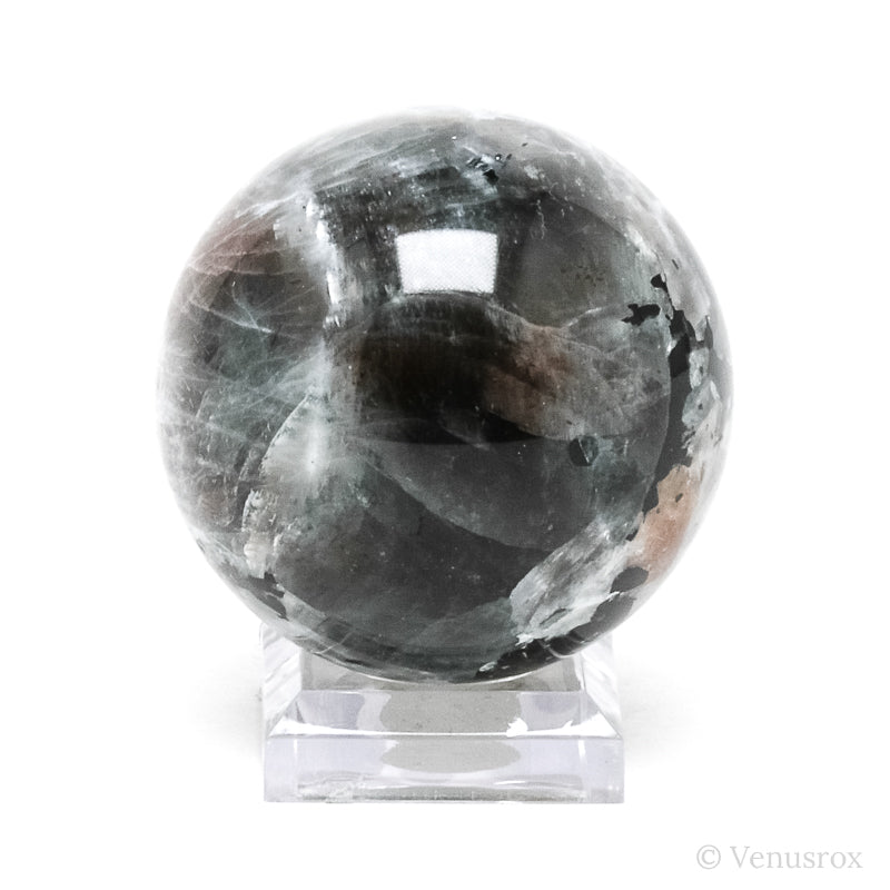 Grey Moonstone & Sunstone Polished Sphere from Russia | Venusrox
