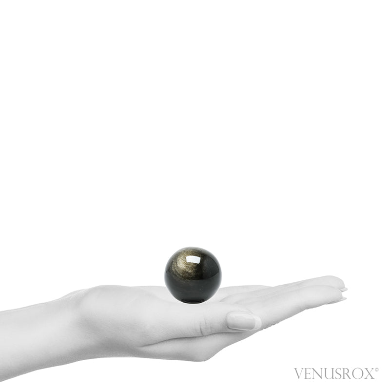Gold Sheen Obsidian Polished Sphere from Mexico | Venusrox