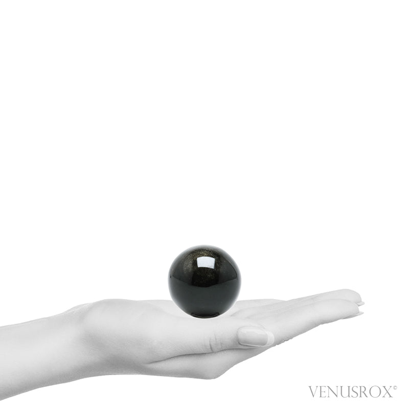 Gold Sheen Obsidian Polished Sphere from Mexico | Venusrox