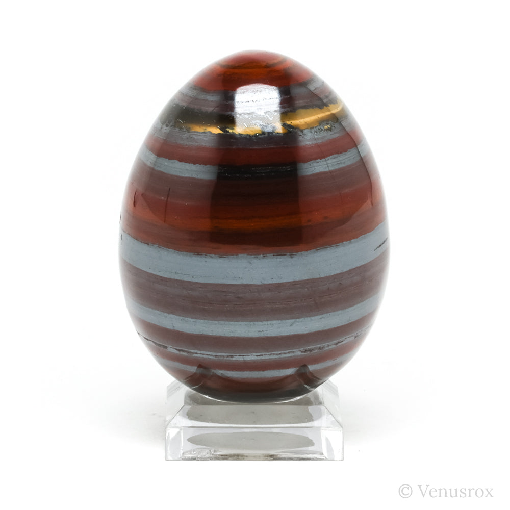 Red Jasper with Hematite & Tigers Eye Polished Egg from India | Venusrox