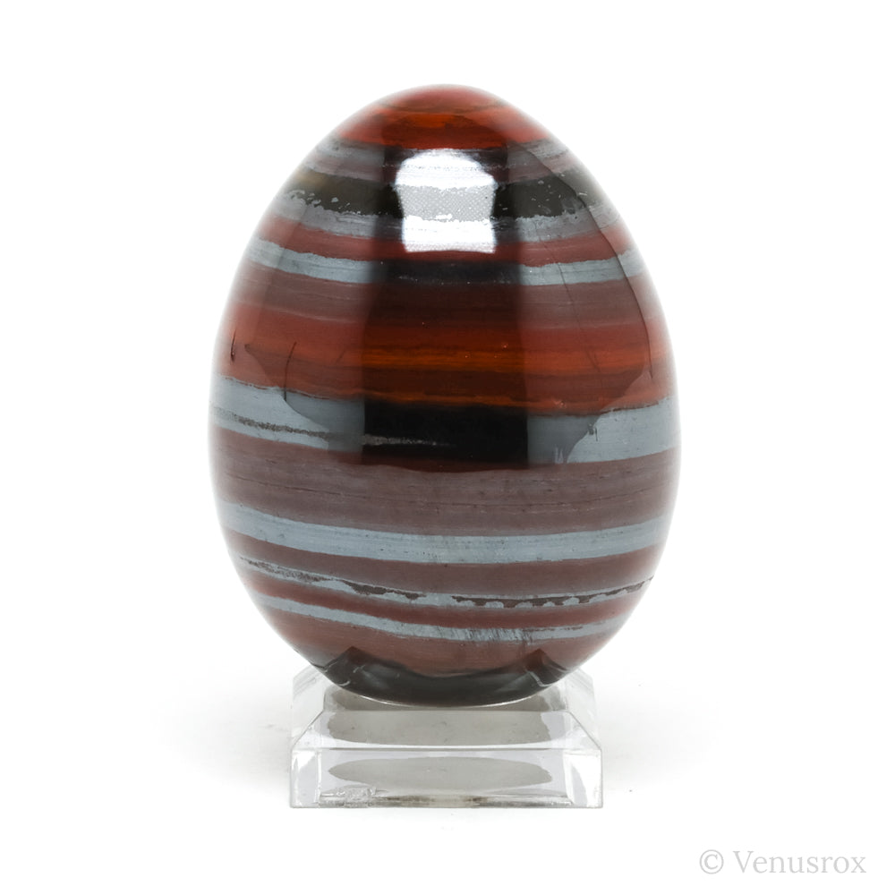 Red Jasper with Hematite & Tigers Eye Polished Egg from India | Venusrox