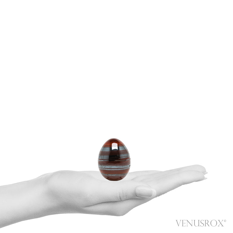 Red Jasper with Hematite Polished Egg from India | Venusrox