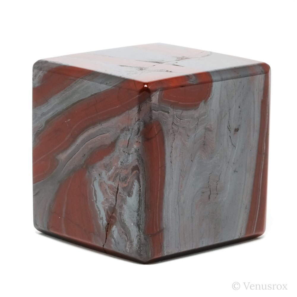 Red Jasper with Hematite Polished Cube from India | Venusrox
