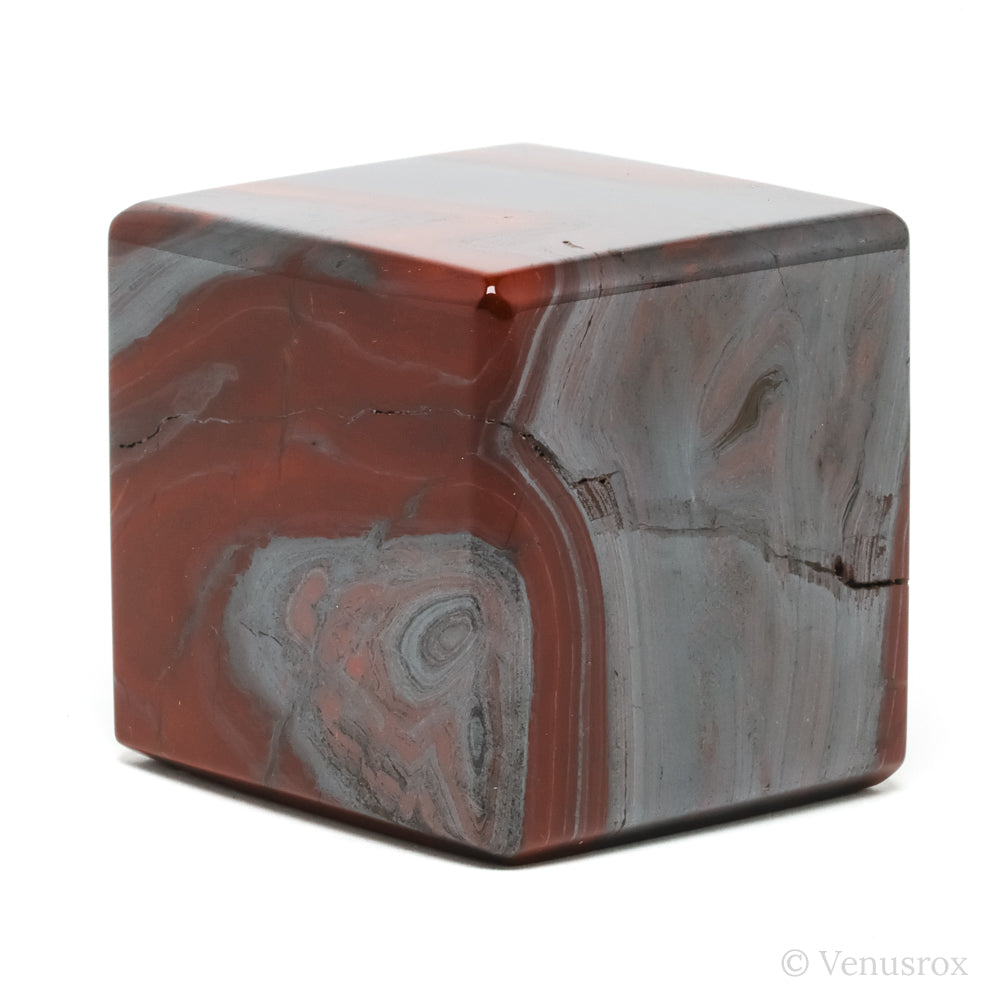 Red Jasper with Hematite Polished Cube from India | Venusrox