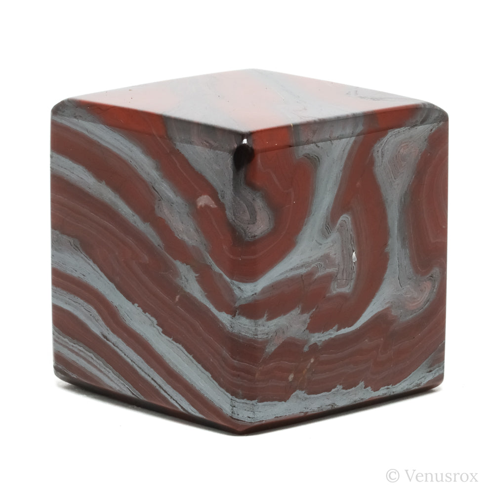 Red Jasper with Hematite Polished Cube from India | Venusrox