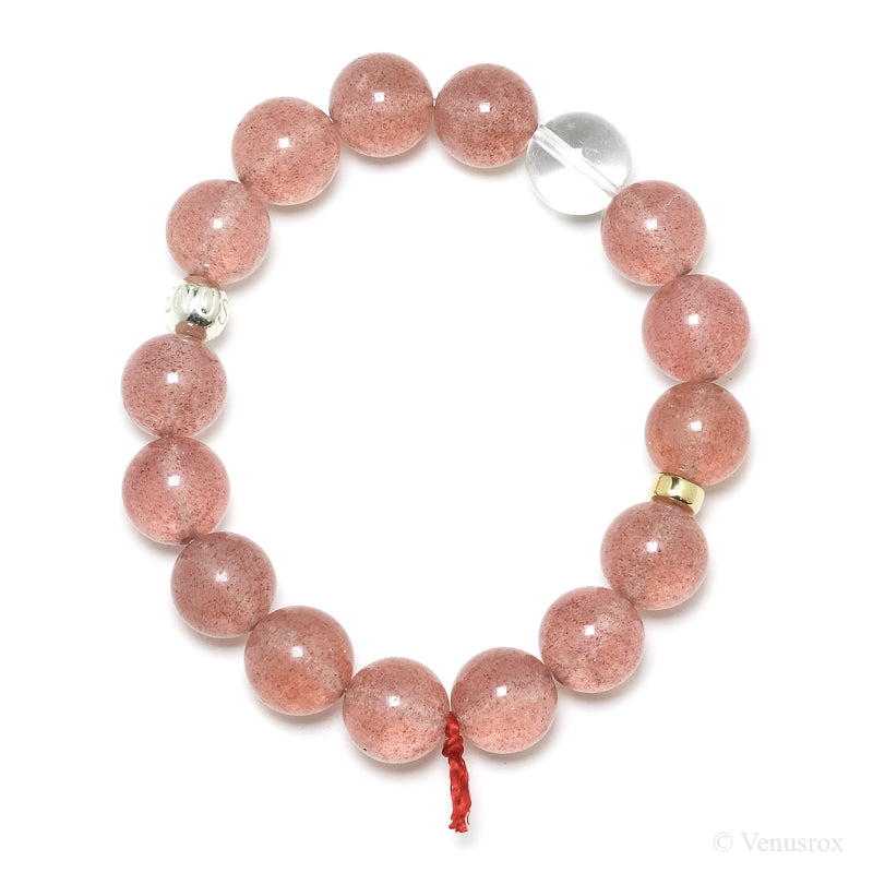 Strawberry Quartz Bracelet from Tanzania | Venusrox