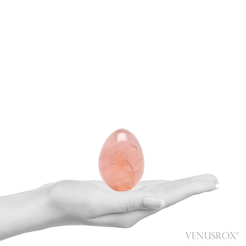 Star Rose Quartz Polished Egg from Madagascar | Venusrox