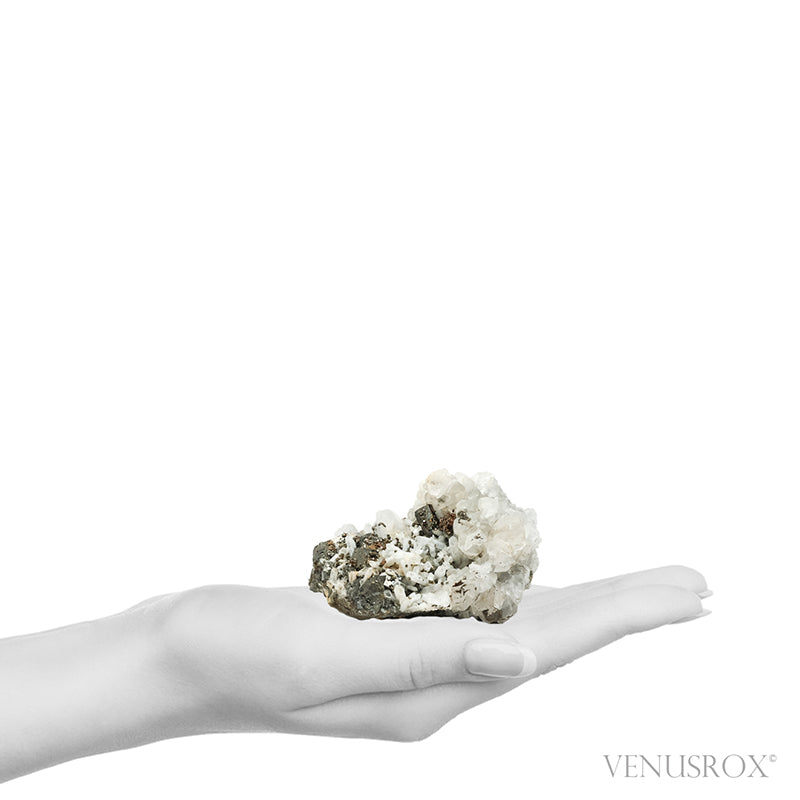 Chalcopyrite with Pyrite, Calcite & Quartz Natural Cluster from the Trepča Mining Complex, Trepča Valley, Kosovska Mitrovica, Kosovska Mitrovica District, Kosovo | Venusrox