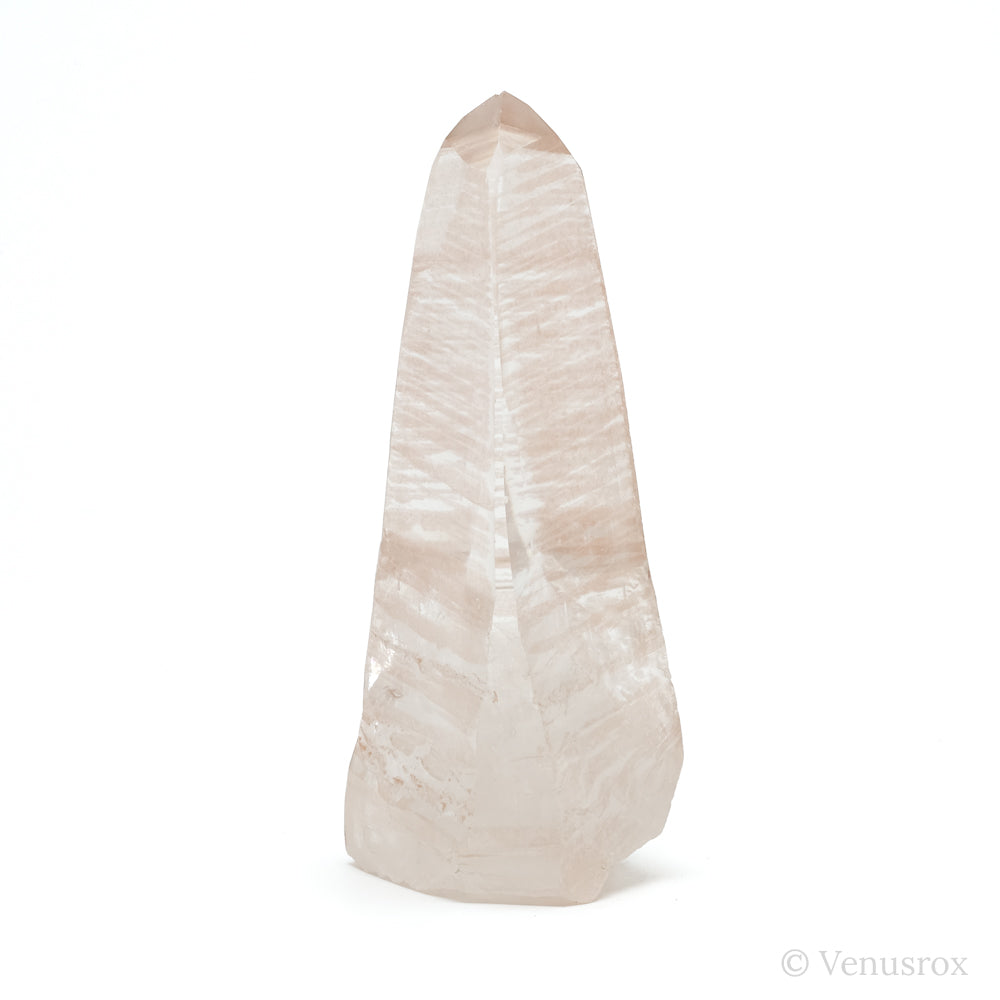 Pink Lemurian Quartz Part Polished/Part Natural Point from Diamantina, Minas Gerais, Brazil | Venusrox