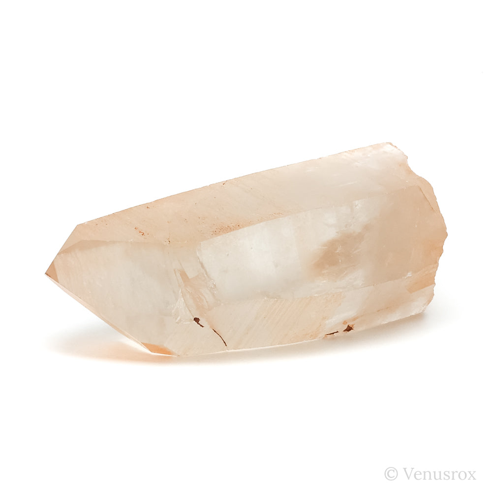Tangerine Lemurian Quartz Part Polished/Part Natural Point from Brazil | Venusrox