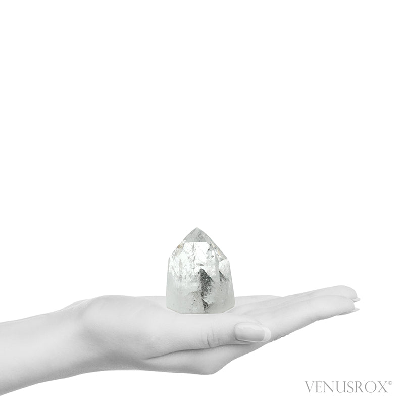 Black Phantom Quartz Polished Point from Brazil | Venusrox