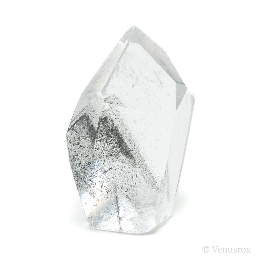 Black Phantom Quartz Polished Point from Brazil | Venusrox