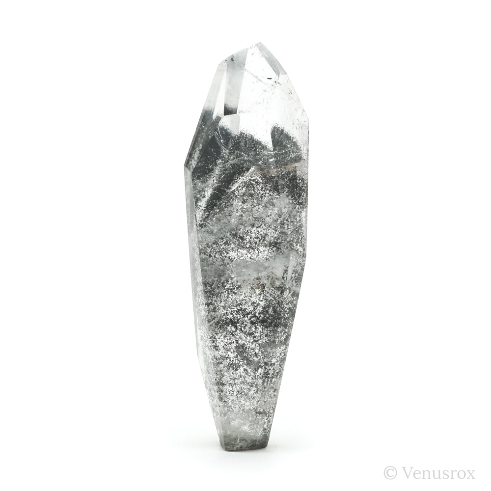 Black Phantom Quartz Polished Point from Brazil | Venusrox