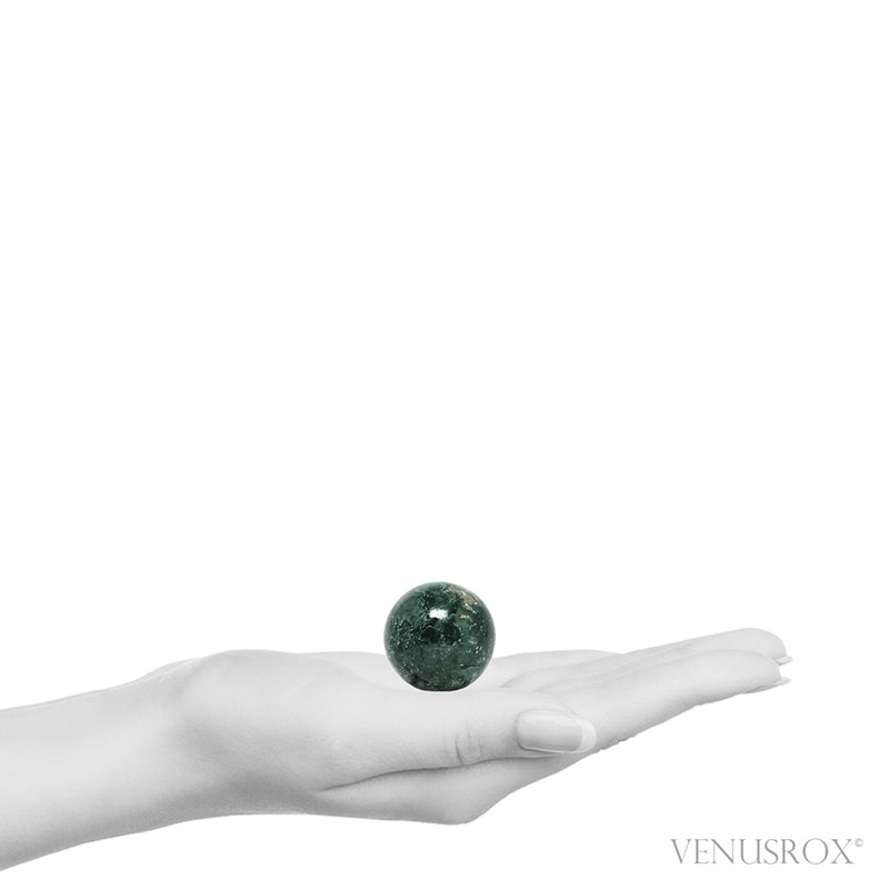 Moss Calcite Polished Sphere from India | Venusrox