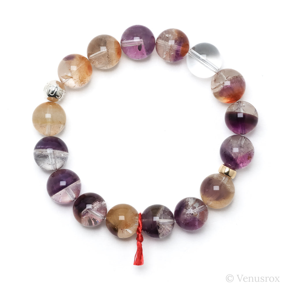 Amethyst Phantom with Iron Inclusions Bracelet from Brazil | Venusrox