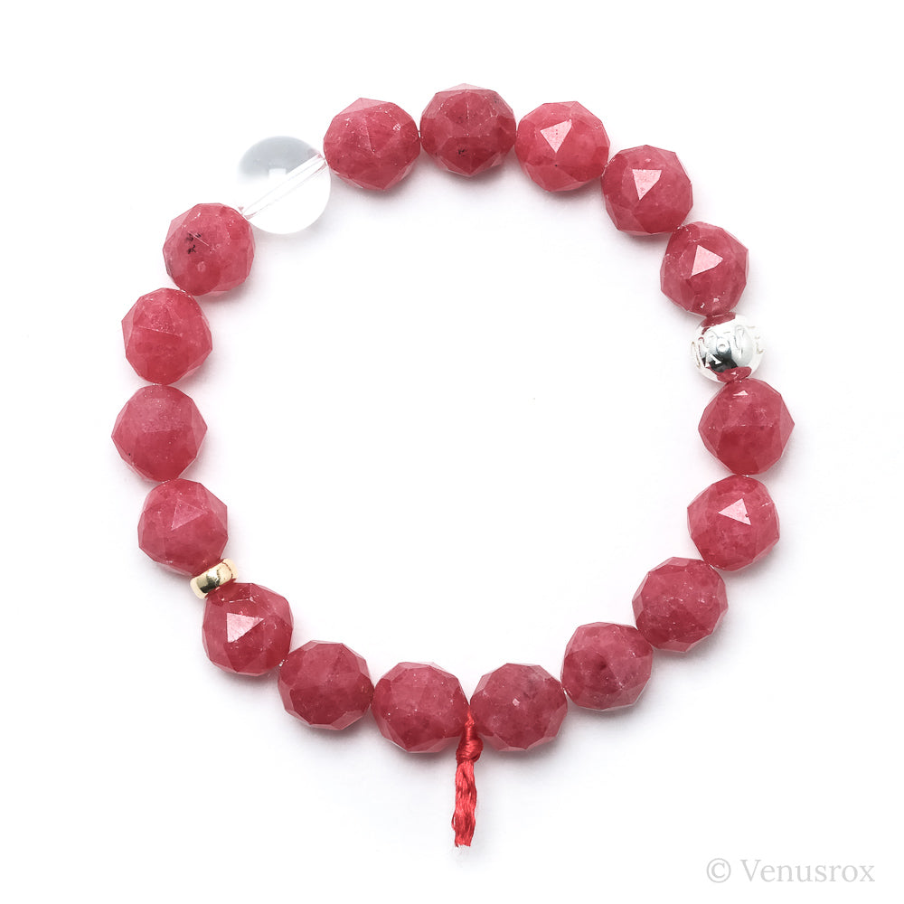 Rhodonite Bead Bracelet from Brazil | Venusrox