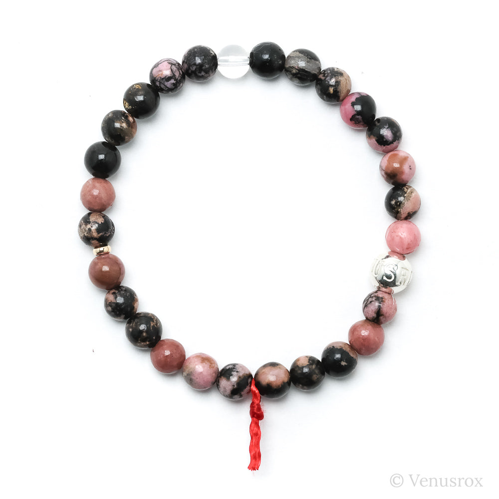 Rhodonite Bead Bracelet from Madagascar | Venusrox