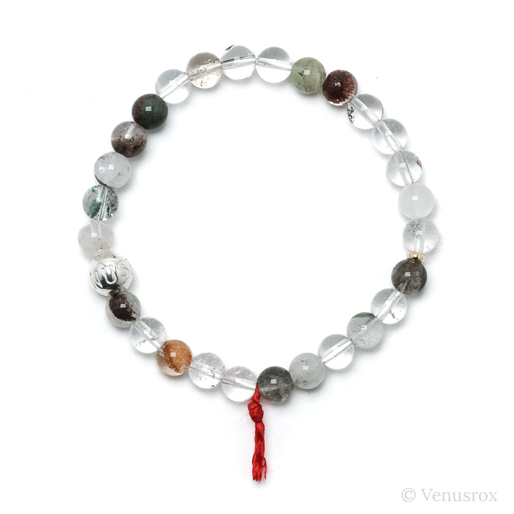 Chlorite/Lodalite Quartz Bead Bracelet from Brazil | Venusrox