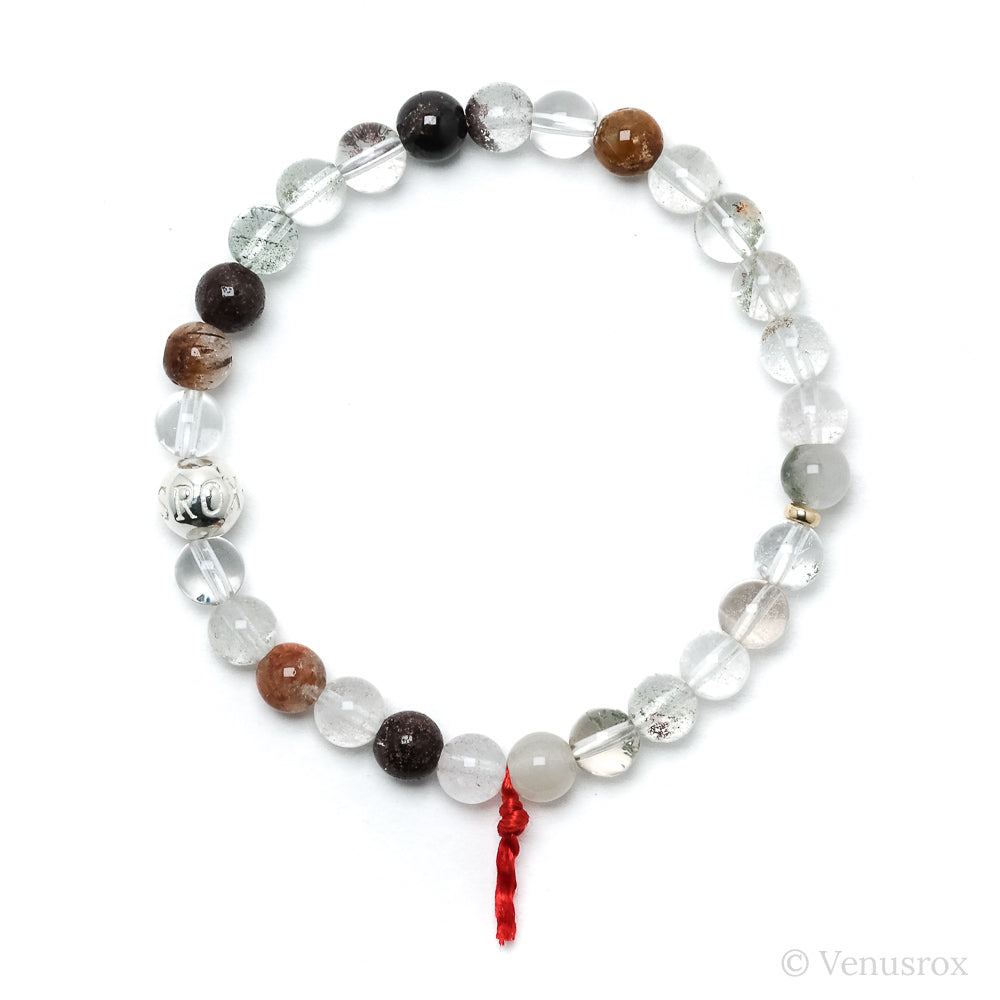 Chlorite/Lodalite Quartz Bead Bracelet from Brazil | Venusrox