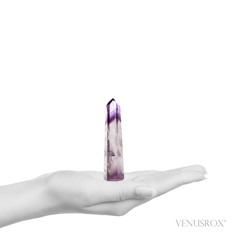 Amethyst Phantom Polished Point from Brazil | Venusrox