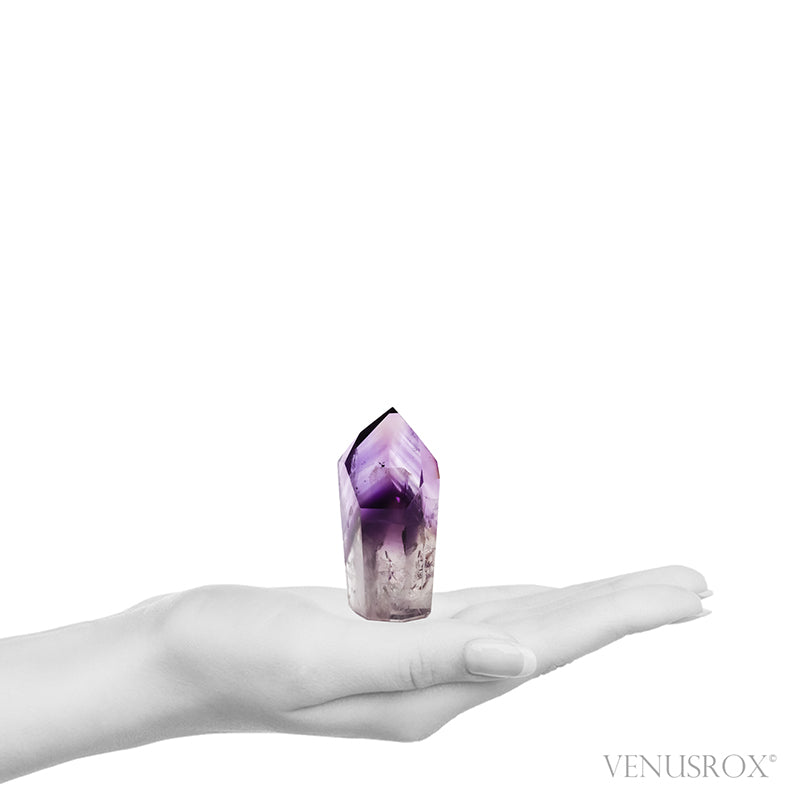 Amethyst Phantom Polished Point from Brazil | Venusrox
