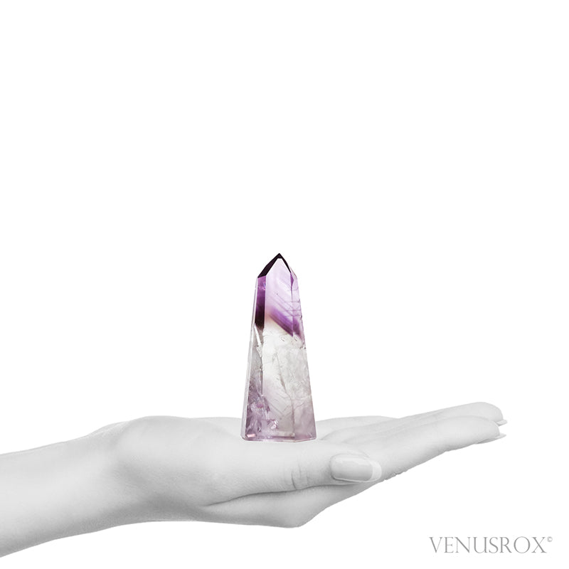 Amethyst Phantom Polished Point from Brazil | Venusrox