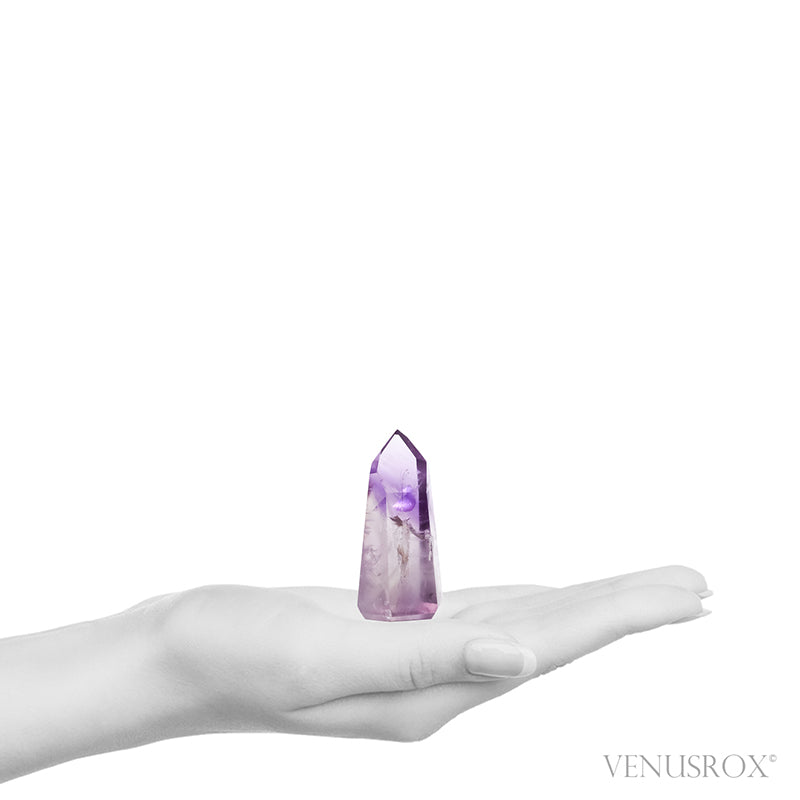 Amethyst Phantom Polished Point from Brazil | Venusrox