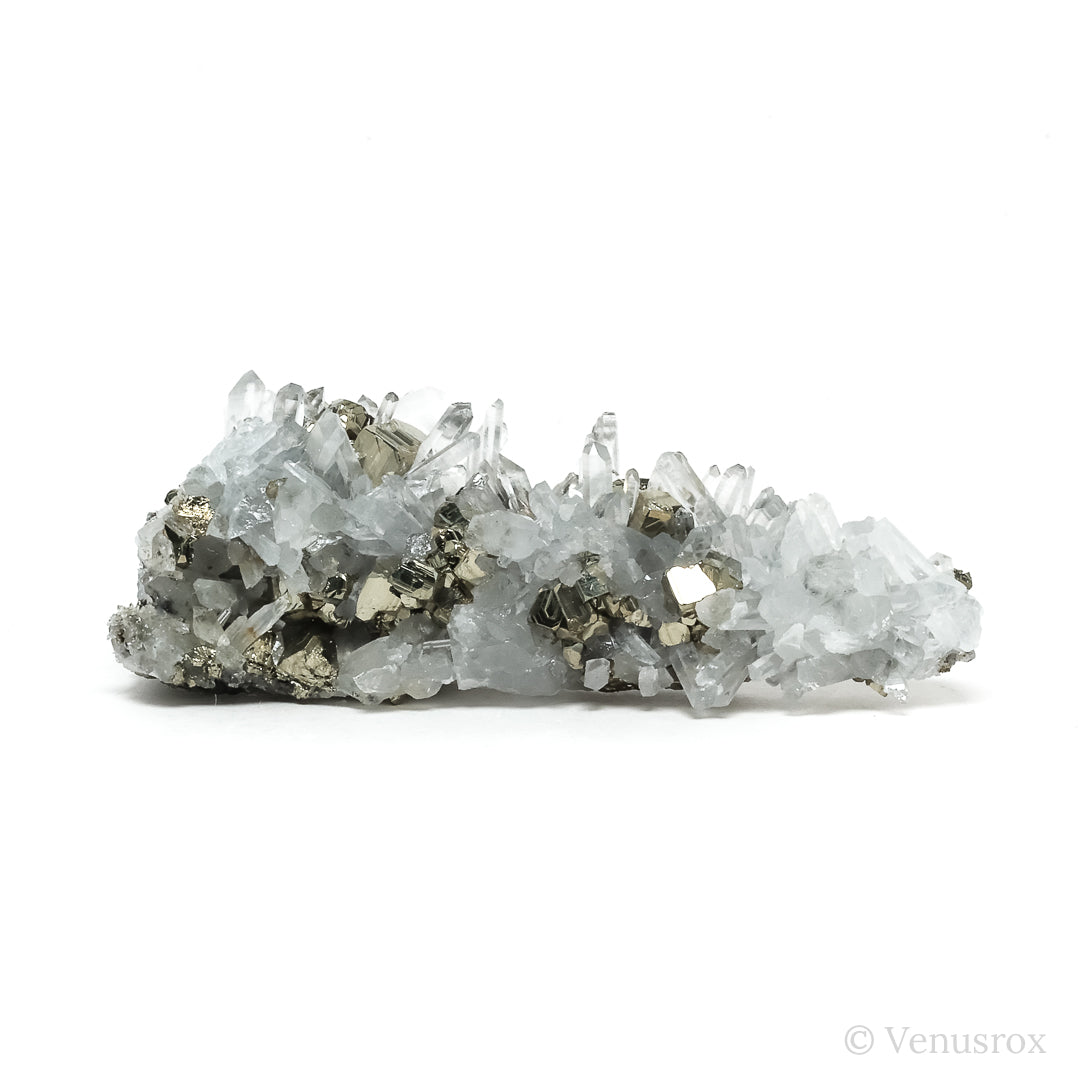 Pyrite with Quartz Natural Cluster from the Huanzala Mine, Huallanca District, Huánuco Department, Peru | Venusrox