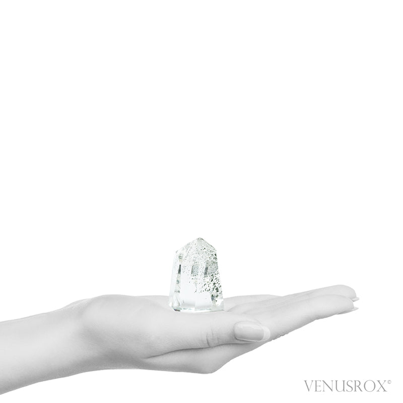 Chlorite Phantom Quartz Polished Point from Madagascar | Venusrox