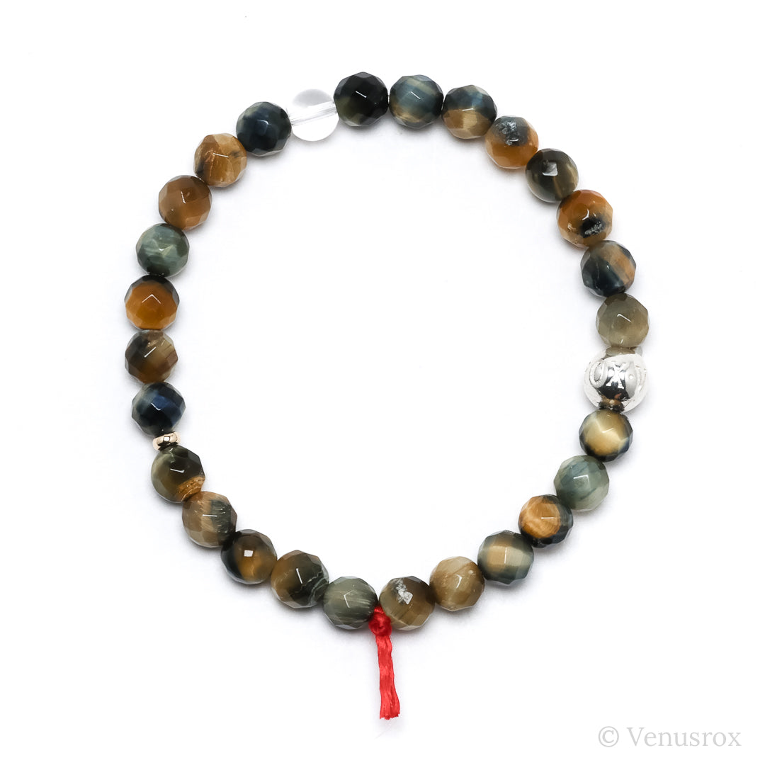 Blonde Tigers Eye with Falcons Eye Bracelet from South Africa | Venusrox