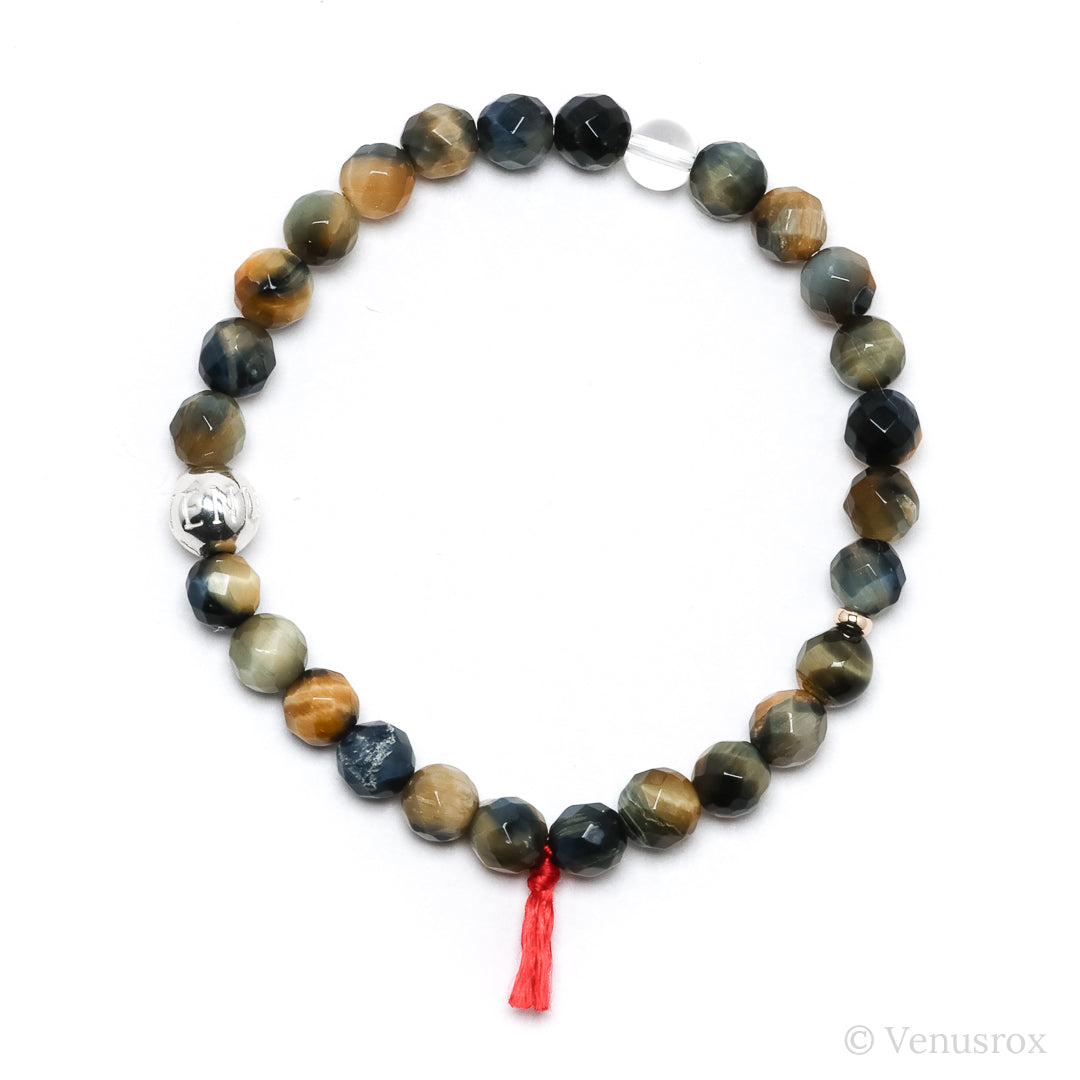 Blonde Tigers Eye with Falcons Eye Bracelet from South Africa | Venusrox