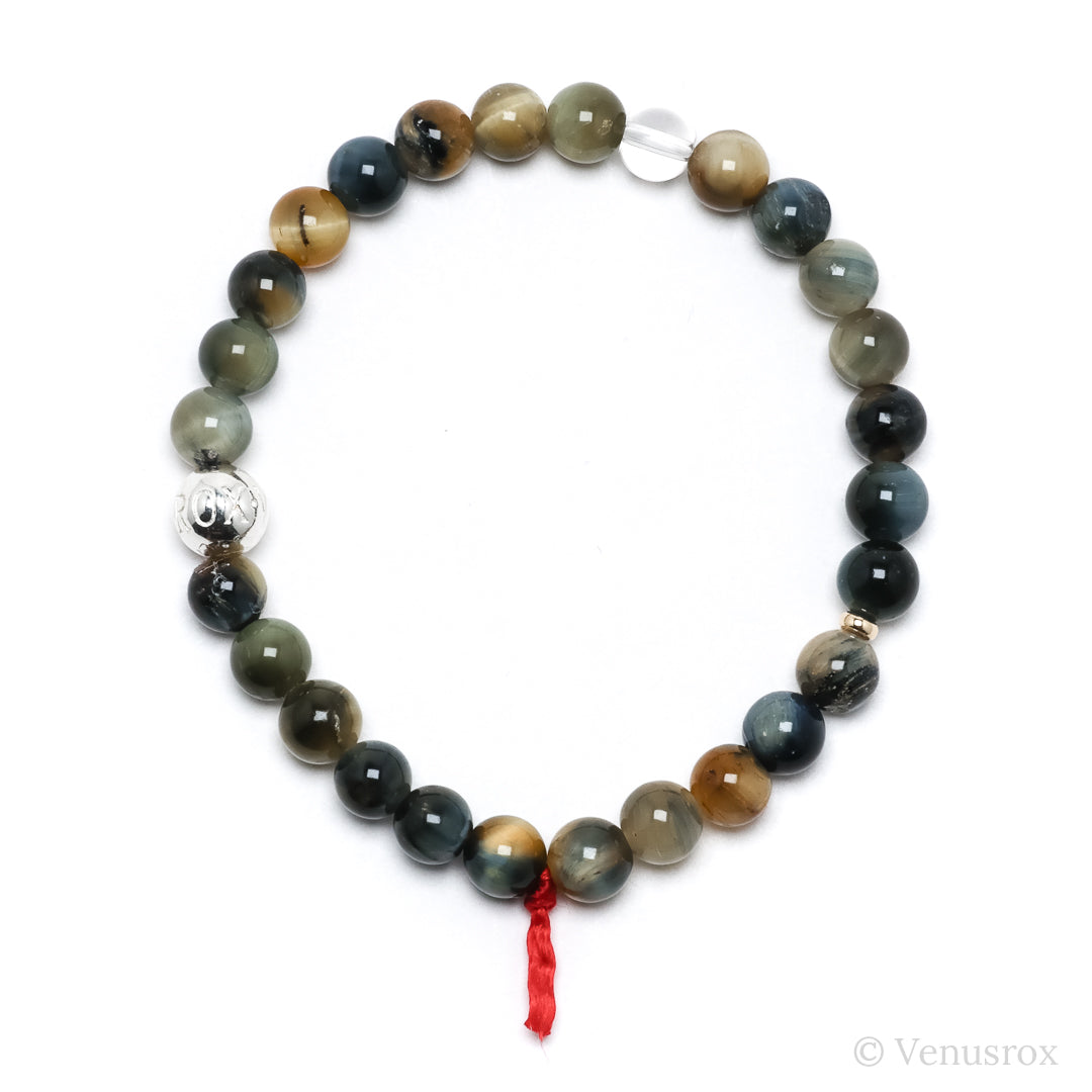 Blonde Tigers Eye with Falcons Eye Bracelet from South Africa | Venusrox