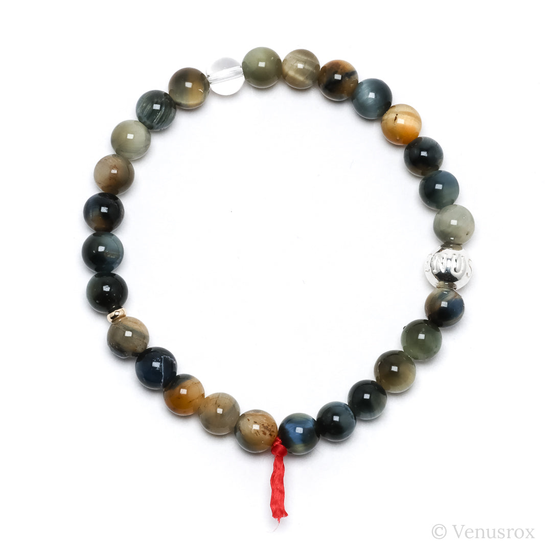 Blonde Tigers Eye with Falcons Eye Bracelet from South Africa | Venusrox