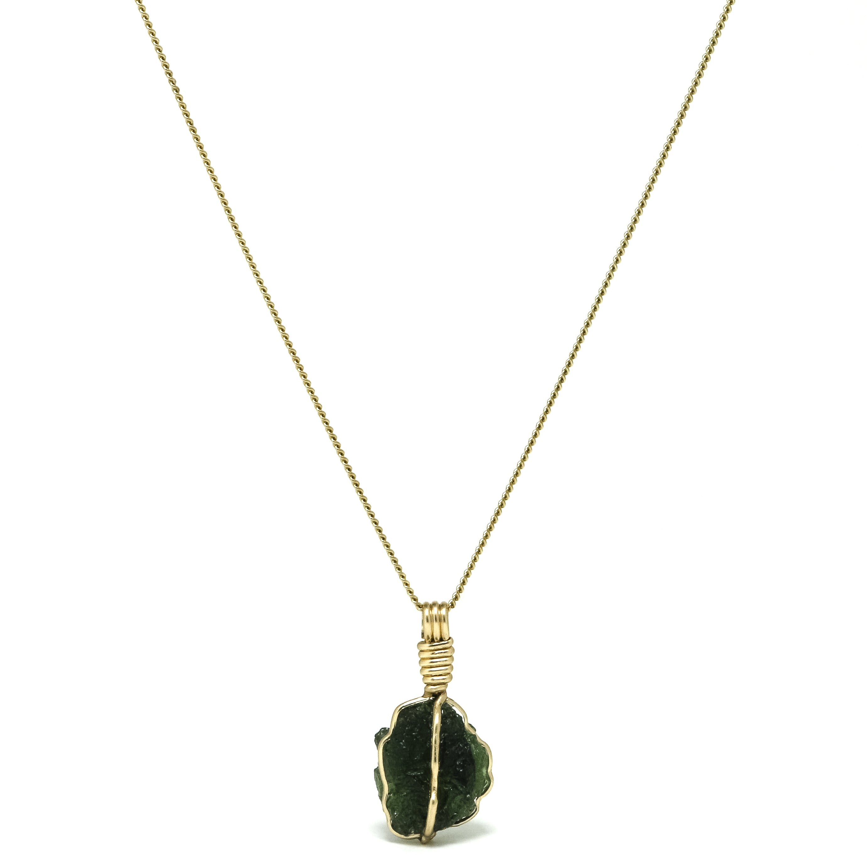 Moldavite Crystal Pendant from Chlum, Czech Republic | Venusrox