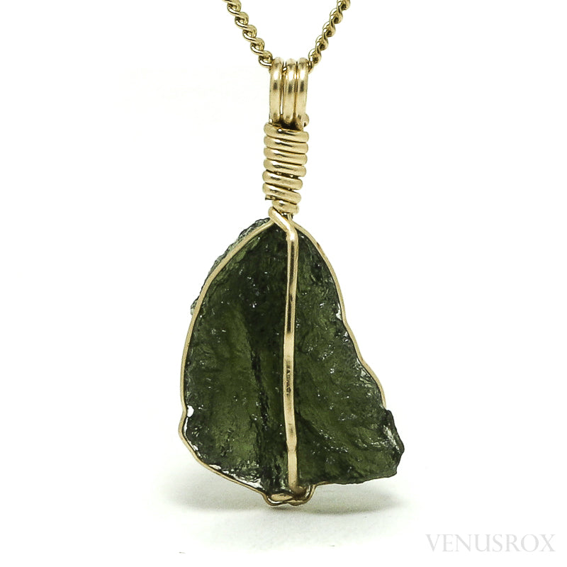Natural Moldavite Crystal Pendant from Chlum, Czech Republic | Venusrox