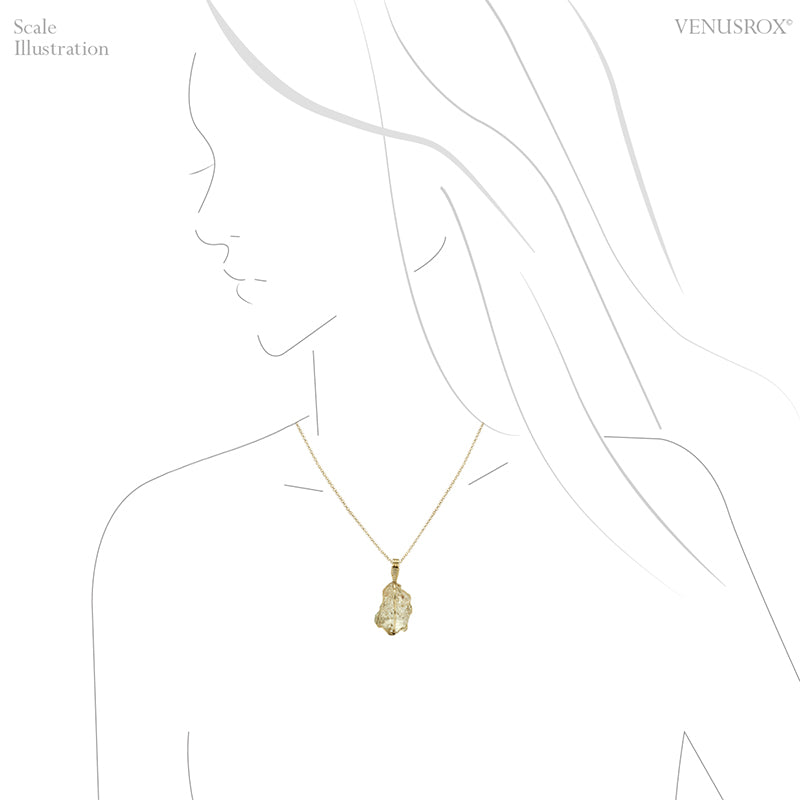 Etched Quartz Natural Crystal Pendant from Madagascar | Venusrox