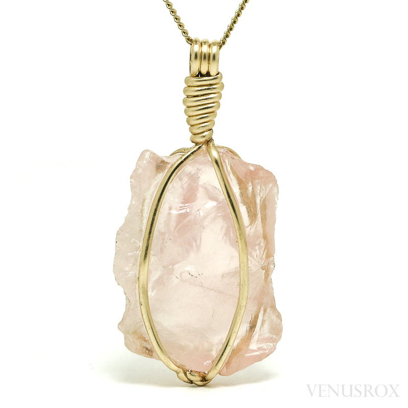 Rose Quartz Natural Crystal Pendant from Brazil | Venusrox